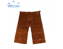 威特仕（WELDAS）蛮牛王焊接裤 91CM 44-7436 可调节 厚牛皮防火阻燃焊接裤