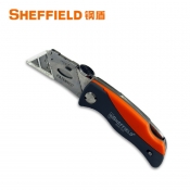 钢盾（SHEFFIELD）S067220 铬钒钢重型割刀 切割裁纸 不锈钢折叠正品美工刀