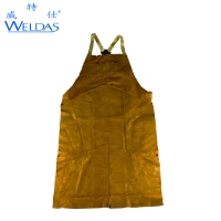 威特仕（WELDAS）蛮牛王焊接围裙44-2142 107CM 金黄色牛皮 防火阻燃服