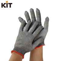 KIT国产不锈钢钢丝手套 超强耐切割防刀刃验厂屠宰场专用劳保手套（一只装）