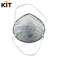 KIT 碗型防雾霾灰色活性炭口罩 FFP2头戴式防尘防异味工业口罩 防二手烟