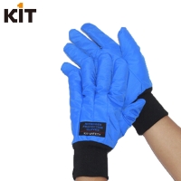 KIT防液氮超低温手套 蓝色抗寒耐液化气耐磨手套 透气防水32厘米