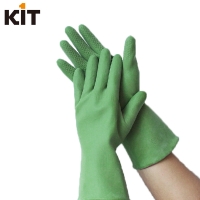KIT丁基橡胶防化手套 绿色尼龙防强酸强碱 防硫酸溶剂工业手套